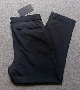 Fabletics The Only Pants Mens 34x30 Black 4 Way Stretch Performance Chino Golf - Picture 1 of 6