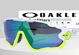 Oakley JAWBREAKER polished white/jade iridium OO9270-02 (A) sunglasses NEW - Picture 1 of 8