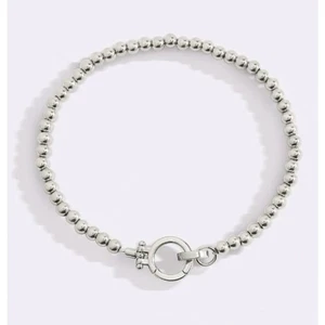 RETAIL $70 Mint & Lilly Mint Beaded Bracelet*Stretch to fit*Silver Plated Brass - Picture 1 of 2