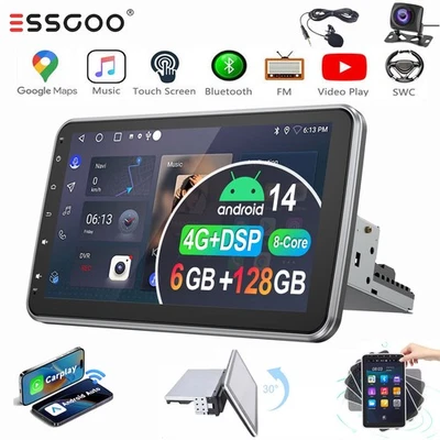 KAM 6+128GB 8-Kern Android 14 Carplay Autoradio 1 DIN 4G 360° Drehbar Bildschirm - Bild 1 von 4