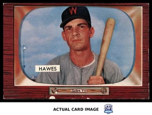 1955 Bowman #268 ROY LEE HAWES Washington Senators HIGH NUMBER RC VG - Picture 1 of 4