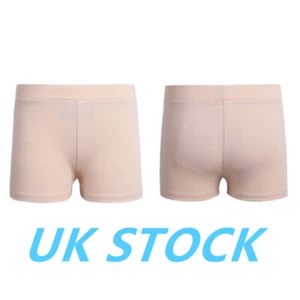 UK Kids Girls Shorts Gymnastics Yoga Ballet Dance Bottom Hot Pants Booty Shorts - Picture 1 of 13