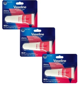 Vaseline Cherry 10ml Intensive Lip Care Essence Balm Petroleum Jelly 3 pcs - Imagen 1 de 8