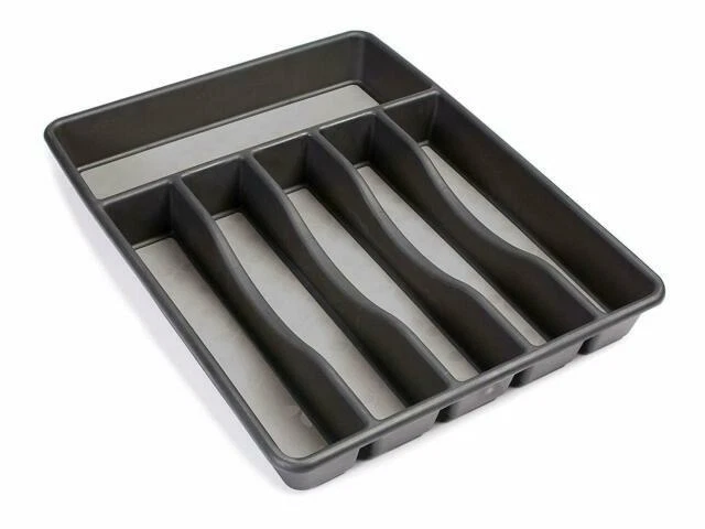 Rubbermaid No-Slip Flatware Drawer Organizer - Grey (1994536)