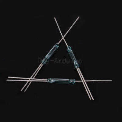 5PCS NEW 2.5 x14mm Glass Reed Relay 4W 3-Pin Magnetic N/O N/C Switch