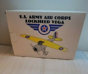 US Army Air Corps 1932 Lockheed Vega Die-Cast Model Airplane Bank Plane 