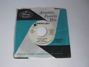 Roy Drusky & Priscilla Mitchell Slippin' Around Promo Single Mercury 72497 - Picture 1 of 2