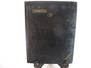 USS FORRESTAL CV-59 MEDITERRANEAN CRUISE BOOK 1975 Deployment Broken Shaft - Picture 1 of 9