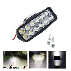1PCS Universal Motorcycle External Headlight Spot Light Fog Driving Lamp 12 LED - Bild 1 von 12