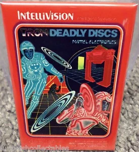Tron Deadly Discs Intellivision Vintage Spiel Box 2" x 3" Kühlschrank Spind MAGNET - Bild 1 von 3
