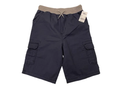 Pantalones Cortos Carga Oshkosh B'gosh Niño Azul Marino/Gris Algodón Cintura Elástica Talla 10 Foto 1 de 4