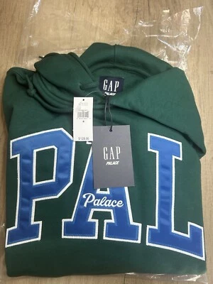Palace x Gap PAL Sudadera con Capucha Verde Bosque/Azul con Etiquetas! (Talla S) (Nuevo/Nunca Usado) Foto 1 de 4