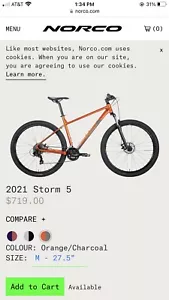 Norco Storm 5 Orange Medium (new In Box) - Picture 1 of 3