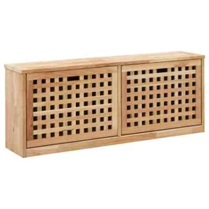 Schuhbank Schuhschrank Schuhregal Schuhablage Flur Walnussholz Massiv vidaXL - Bild 1 von 18