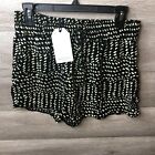 Brave Soul London Womens Large Black Spot To Be You High-Waisted Shorts NEW