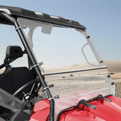 Plastic Clear Full Size Front Windshield Fit Polaris Ranger XP 500 800 2009-2024 - Image 1 of 4