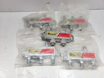 5-Pack Regal 4-way 7dB Cable Splitter Universal GRS4DGH 5-1000mhz 110dB  - Image 1 of 4