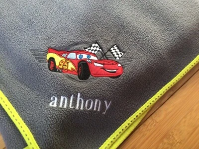 Personalized Lightning McQueen “Anthony” Baby Throw Blanket by Disney 60" x 50” - Image 1 of 4