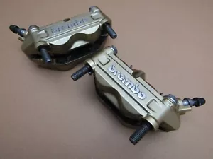 BMW S1000RR 2015 14,657 miles front brake calipers pair BREMBO (9668) - Picture 1 of 8