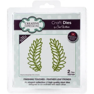 Creative Expressions Craft Dies - Finshing Touches-Feather Leaf Fronds (By Sue W - Bild 1 von 3