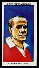 The Sun Soccercards 1978-79  JIMMY DELANEY   no 240  RARE !