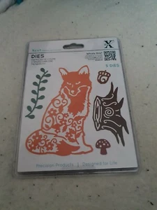 XCut Juego de 5 Troqueles XCU 503429 - Filigrana Fox (Incluye Hoja Magnética) - Imagen 1 de 2