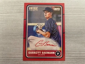 2025 Onyx Garrett Baumann RC Auto 20/25 Atlanta Braves - Picture 1 of 3