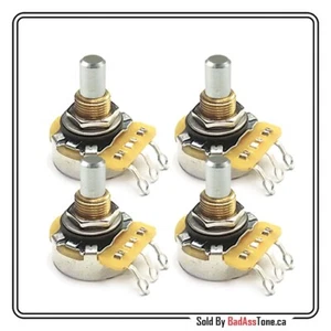 CTS 250K 450G Serie - Solid Shaft Audio Taper - Gitarre & Bass Pro Potis (4 Stück) - Bild 1 von 1