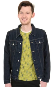 Giacca Western Run & Fly Retro Vintage Indaco Denim Unisex - Foto 1 di 6