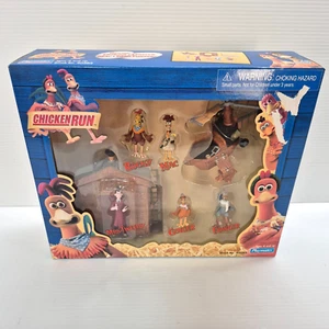 Chicken Run Action Figure Set 2000 Playmates Rocky Fowler Ginger - New in Box - Picture 1 of 5