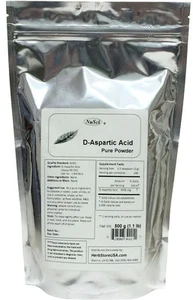 D-Asparaginsäure DAA reines Pulver 500g (1,1LB Muskelaufbau Energie männliche Gesundheit - Bild 1 von 1