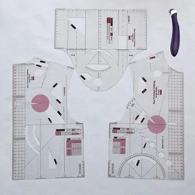 Regla de diseño de moda 1:1 para mujer blusa tela regla de costura modelo 160/84A Foto 1 de 4