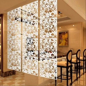 12x White Room Divider Screen Panels PVC Hanging Screen Room Partition DIY Home - Picture 1 of 11