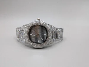 Women Rhinestone Watch Bling Crystal Analog Quartz Wristwatch Dress Watch - Picture 1 of 4