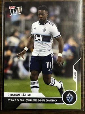 2021 Topps Now MLS #171 Cristian Dajome Vancouver Whitecaps FC - Image 1 of 2
