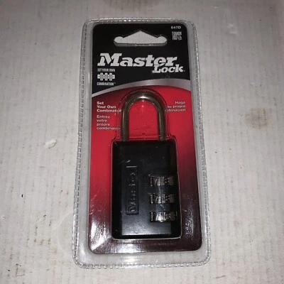 Master Lock 647D Combination Padlock Set Your Own Combination - Image 1 of 4