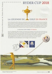 Document Philatélique 1er Jour : 18 2018 Ryder Cup 2018 - Picture 1 of 1
