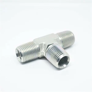 Steel 1/2" Male Npt Mpt Tee T Pipe Fitting Vacuum, Fuel, Air, Water, Oil, Gas - Picture 1 of 6