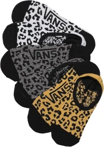 Paquete de 3 calcetines Vans "Off The Wall" para mujer/niña leopardo metálico talla 6,5-10 - Imagen 1 de 2
