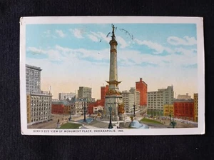 INIDANA IN Indianapolis 1925 Vogelperspektive Denkmal Ort Postkarte - Bild 1 von 2