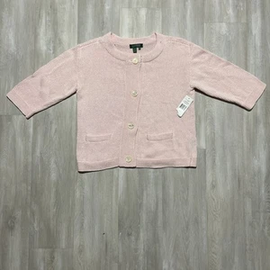 Lauren Ralph Lauren XL Women’s Pink Monte Carlo Button Down Cardigan - Picture 1 of 12