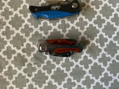 Cuchillo utilitario Two Sheffield Lock Back, plegable, cuchillo cortador de caja, cuchillo para alfombras Foto 1 de 3