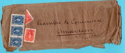 HONDURAS somewhat damaged wrapper 1910 to Amsterdam, Netherlands - Image 1 of 2