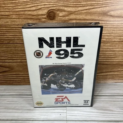 EA Sports NHL 95 NHL (Sega Genesis, 1994) - Sealed -  New With Protector - Image 1 of 4