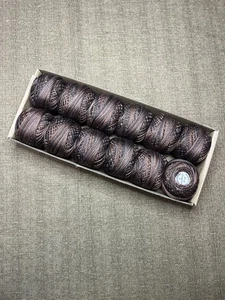 Valdani Hand-Dyed Perle Cotton Size 8, P12 - Brown, Set of 12 - Picture 1 of 2