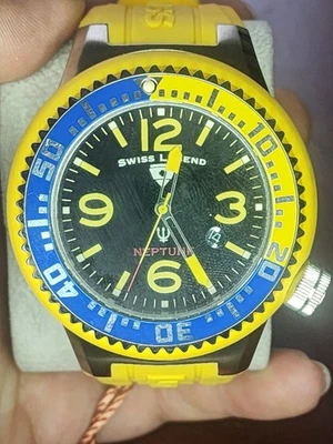 Reloj Hombre Swiss Legend Neptuno Amarillo/Negro/Azul 21848p-01 Foto 1 de 4