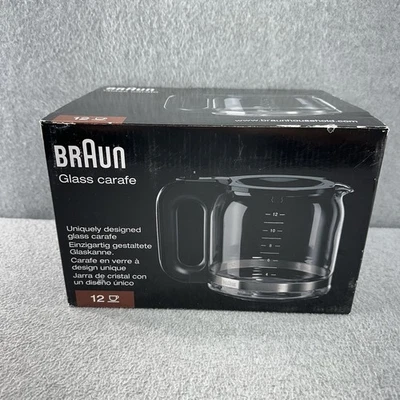 Braun Glass Carafe 12 Cup for PurAroma 7 (Type 3109) & BrewSense (Type 3107) NEW - Image 1 of 4