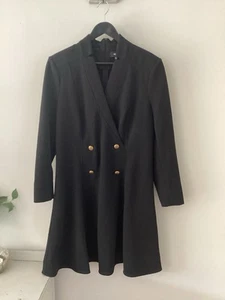 Gorgeous Ladies Me&Em Black Jersey Military Style Dress, UK Size 16, Good Condi - Imagen 1 de 8