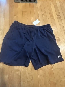 Nike Sportswear Club Herren marineblau Strick Baumwolle Stretch Sweat Shorts Größe XL - neu mit Etikett - Bild 1 von 16
