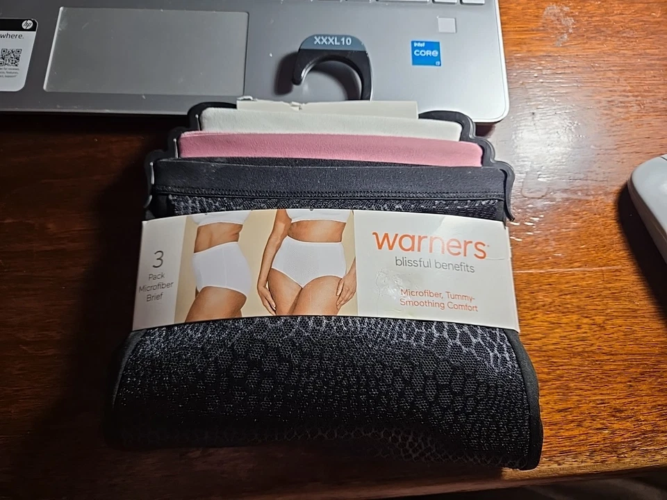 Ropa interior para mujer Warner's de microfibra cintura alta 3pk 3XL Foto 1 de 4